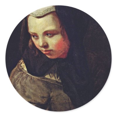 Allegory Of Hearing By Sweerts Michael Sticker by Artcollection