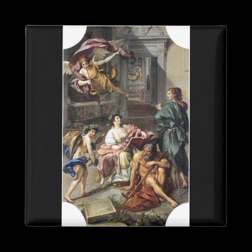 Allegory of History by Anton Raphael Mengs Fridge Magnet