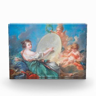 Allegory of painting Boucher Francois rococo lady Acrylic Award