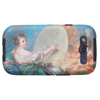 Allegory of painting Boucher Francois rococo lady Samsung Galaxy S3 Cover