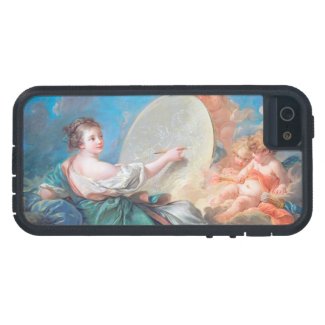 Allegory of painting Boucher Francois rococo lady Case For iPhone 5/5S