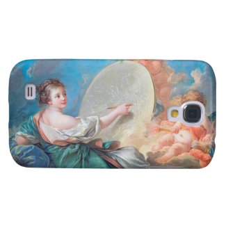 Allegory of painting Boucher Francois rococo lady Samsung Galaxy S4 Covers