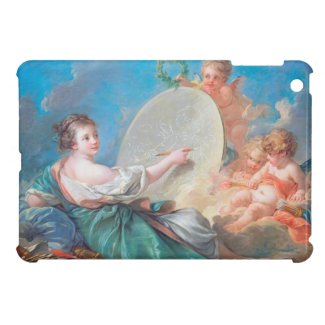 Allegory of painting Boucher Francois rococo lady iPad Mini Cover