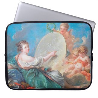 Allegory of painting Boucher Francois rococo lady Laptop Computer Sleeves