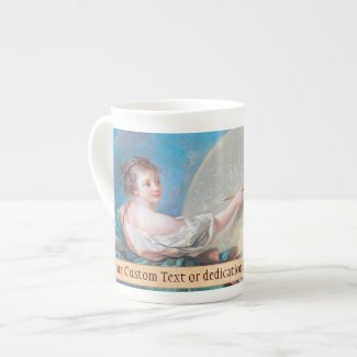 Allegory of painting Boucher Francois rococo lady Porcelain Mugs
