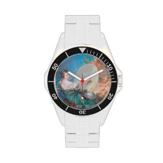 Allegory of painting Boucher Francois rococo lady Wristwatch