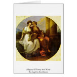 Allegory Of Poetry And Music. By Angelika Kauffman Greeting Card