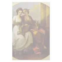Allegory Of Poetry And Music. By Angelika Kauffman Stationery Paper
