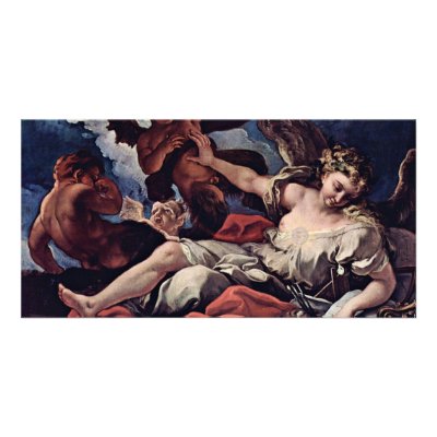 Allegory Of The Arts,  By Ricci Sebastiano Customized Photo Card by Artcollection