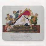 Allegory of the overturning of the throne mousepad