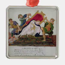 Allegory of the overturning of the throne ornaments