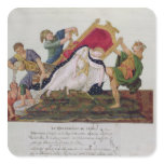 Allegory of the overturning of the throne stickers