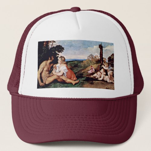 Allegory Of The Three Ages Of Man By Tizian Trucker Hat