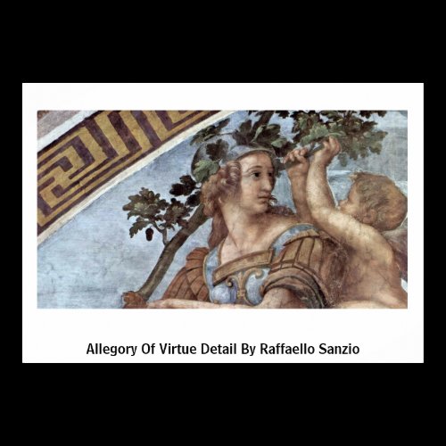 Allegory Of Virtue Detail By Raffaello Sanzio Print