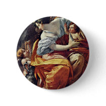Allegory Of Wealth By Vouet Simon (Best Quality) Pinback Button
