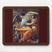 Allegory Of Wealth By Vouet Simon (Best Quality) Mouse Pads