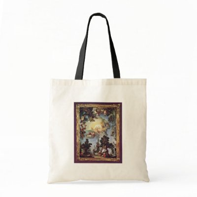 Allegory On The Creation Of Nymphenburg By Zimmerm Canvas Bags by Artcollection
