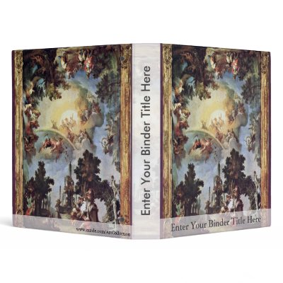 Allegory On The Creation Of Nymphenburg By Zimmerm Vinyl Binder by Artcollection