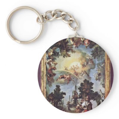 Allegory On The Creation Of Nymphenburg By Zimmerm Keychains by Artcollection