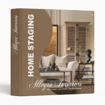 Allegré Curve Home Stager Interior Designer 3 Ring Binders