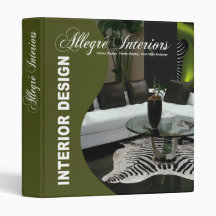 Allegré Curve Interior Designer Home Stager Vinyl Binders