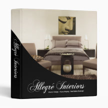 Allegré Home Stager Interior Designer Vinyl Binders