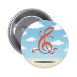Allegro Clef Pinback Buttons
