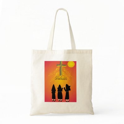 "Alleluia" Catholic Religious Gifts tote bag