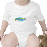 Alleluia !!! Gris sur taches bleues-vertes Bodysuits