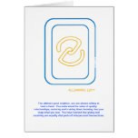 Allemande Left Fortune Card in Blue & Gold cards