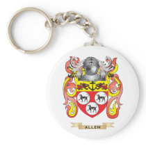 Allen Coat of Arms (Family Crest) Key Chain