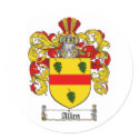 ALLEN FAMILY CREST -  ALLEN COAT OF ARMS stickers