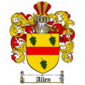 ALLEN FAMILY CREST -  ALLEN COAT OF ARMS t-shirts