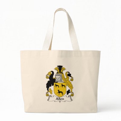 Allen Family Crest Canvas Bags by coatsofarms