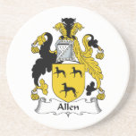 Allen Family Crest Coasters
