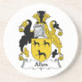 Allen Family Crest Coasters