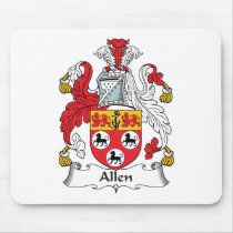 Allen Family Crest mousepads