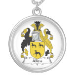 Allen Family Crest Personalized Necklace
