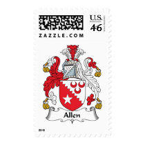 Allen Family Crest postage