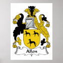 Allen Family Crest posters