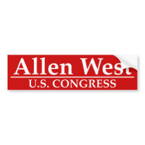 Allen West U.S. Congress Bumper Stickers