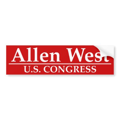 Allen West U.S. Congress Bumper Stickers