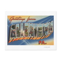 Allentown, Pennsylvania - Large Letter Scenes Postcard
