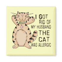 Allergic Cat magnets