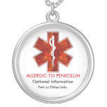 Allergic to Penicillin Medical   Necklace
