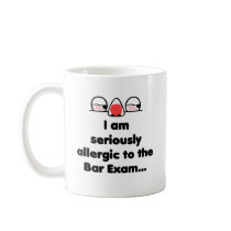 Allergic to the Bar Exam mugs