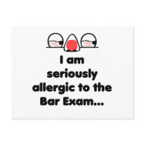 Allergic to the Bar Exam postcards