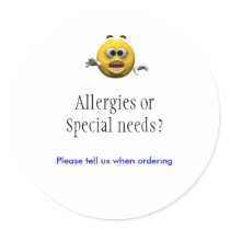 Allergies sticker
