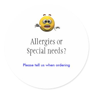 Allergies sticker zazzle_sticker