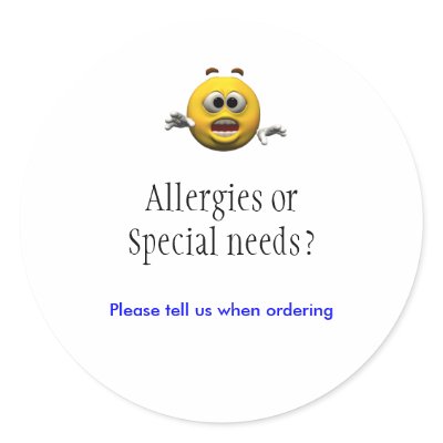 Allergies sticker by allergywarnings
